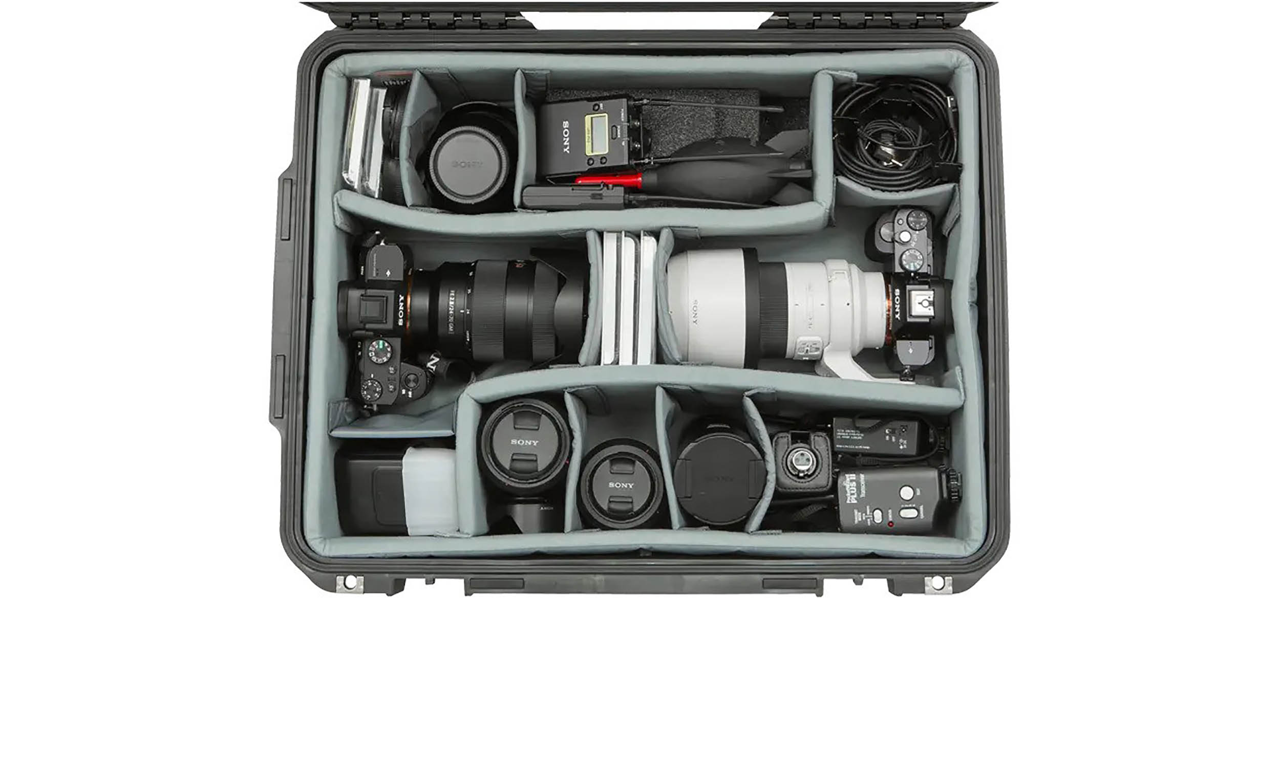 SKB Cases 3i-2015-7DL, iSeries Case with Think Tank Photo Dividers and Lid Organizer - Black by SKB Cases