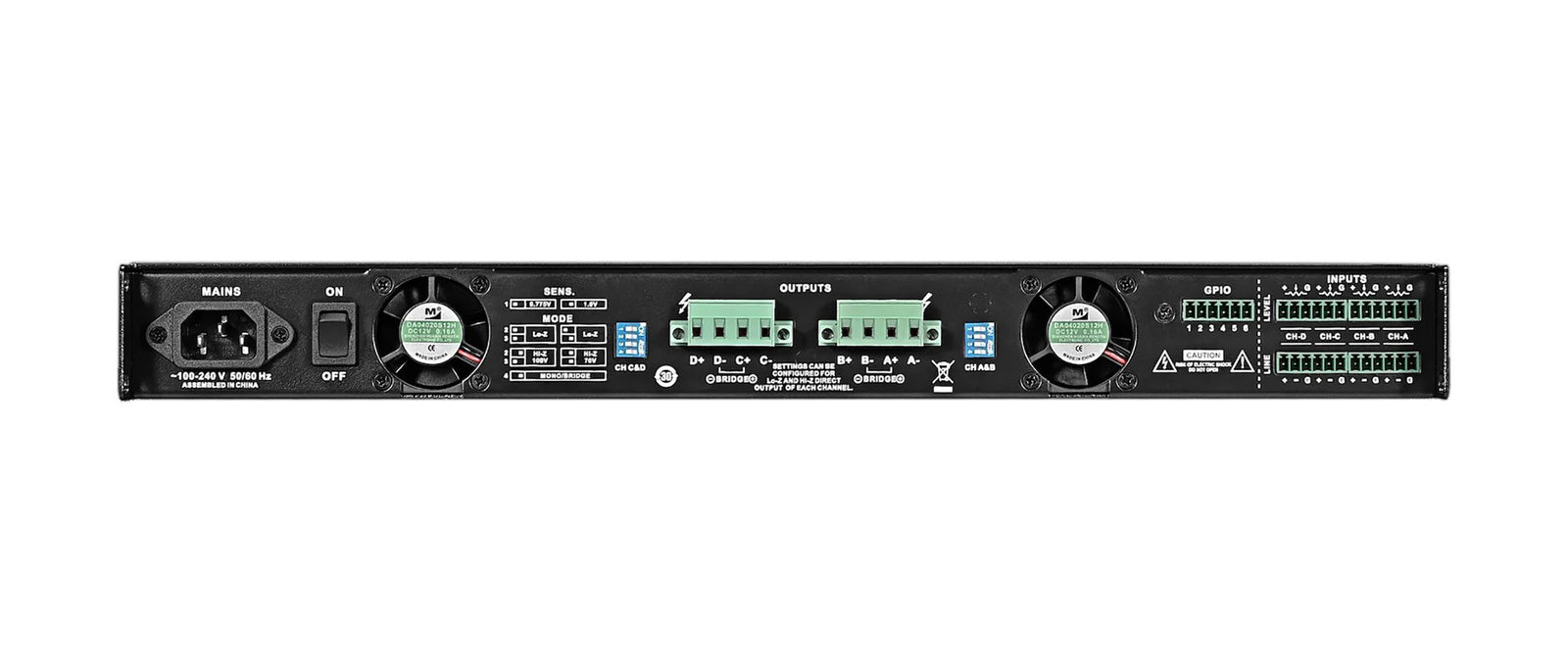 Wharfedale WD-DP-4035i Lightweight 1RU Multichannel Amplifier by Wharfedale Pro