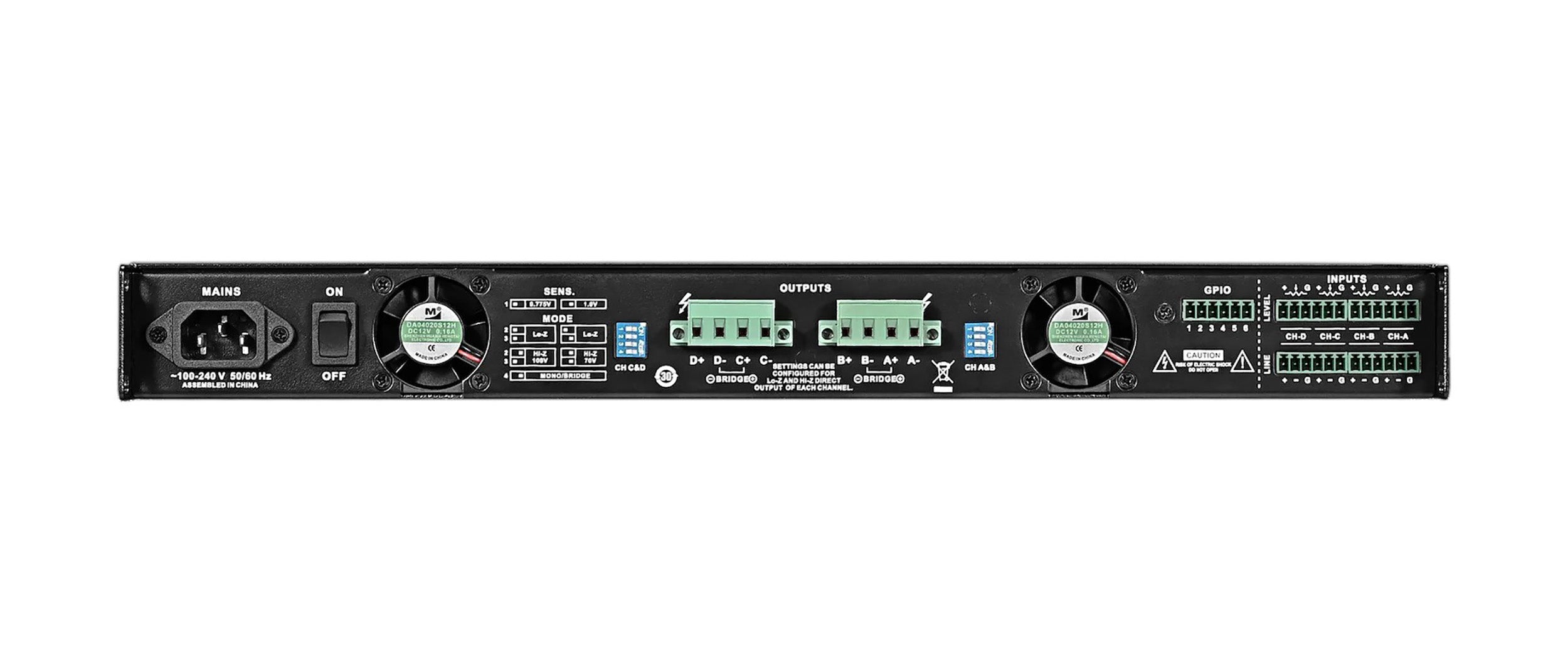 Wharfedale WD-DP-4035i Lightweight 1RU Multichannel Amplifier by Wharfedale Pro