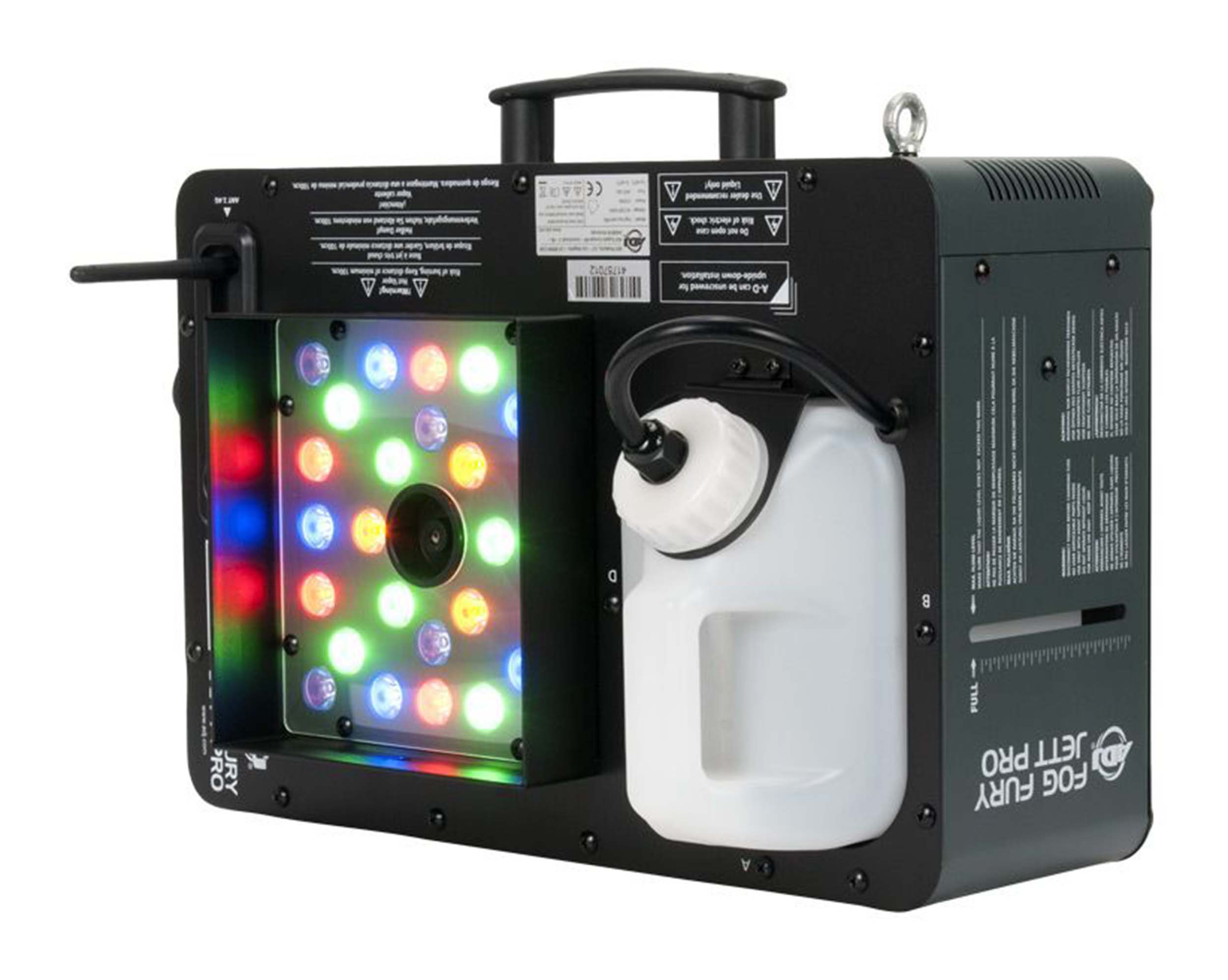 ADJ Fog Fury Jett Pro, High Output Multi Positional Fog Machine with LEDs and Wireless DMX by ADJ