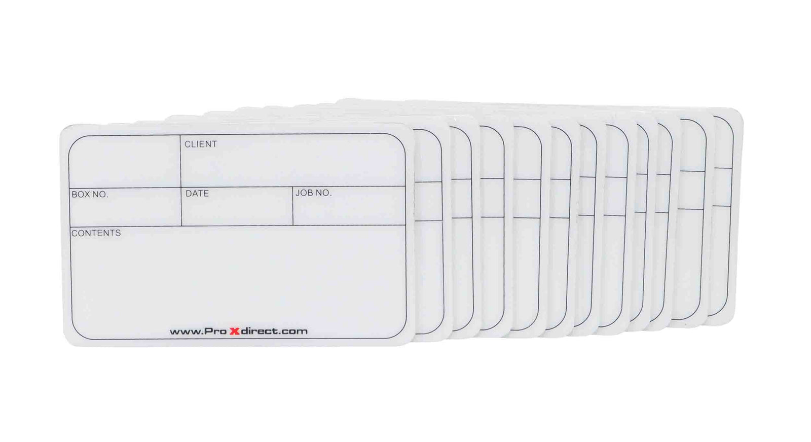 ProX X-CLABELMDX12, 12 Pack of Medium Sized Multipurpose Labels for Flight Cases by ProX Cases