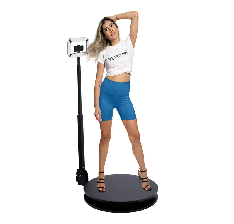 RevoSpin RM-4 ROUND 360 (27) Photo Booth Deluxe Package (Manual Spin, Travel Case Included) by RevoSpin