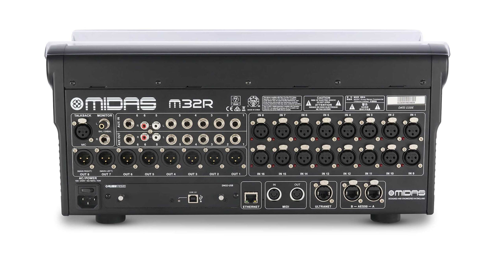 Decksaver DS-PC-M32R, Protection Cover for M32R and M32R Live Digital Mixers by DECKSAVER