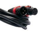 Accu-Cable AC3PDMX25PRO, Pro Series 3-Pin Male to 3-Pin Female Connection DMX Cable - 25 Ft by Accu Cable