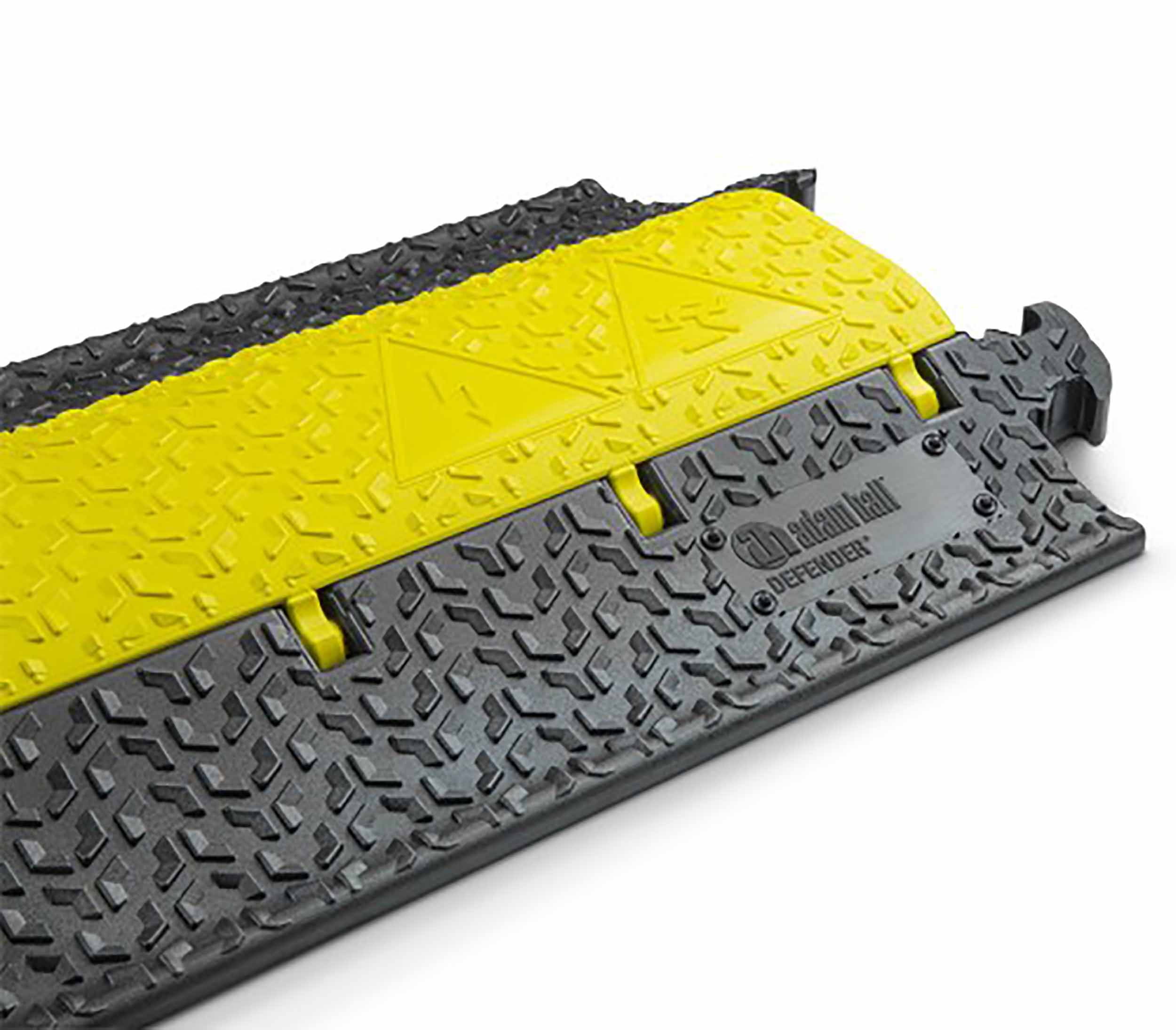 Defender 86100, 2 Channels Medium Duty Cable Protector - Black/Yellow by Defender