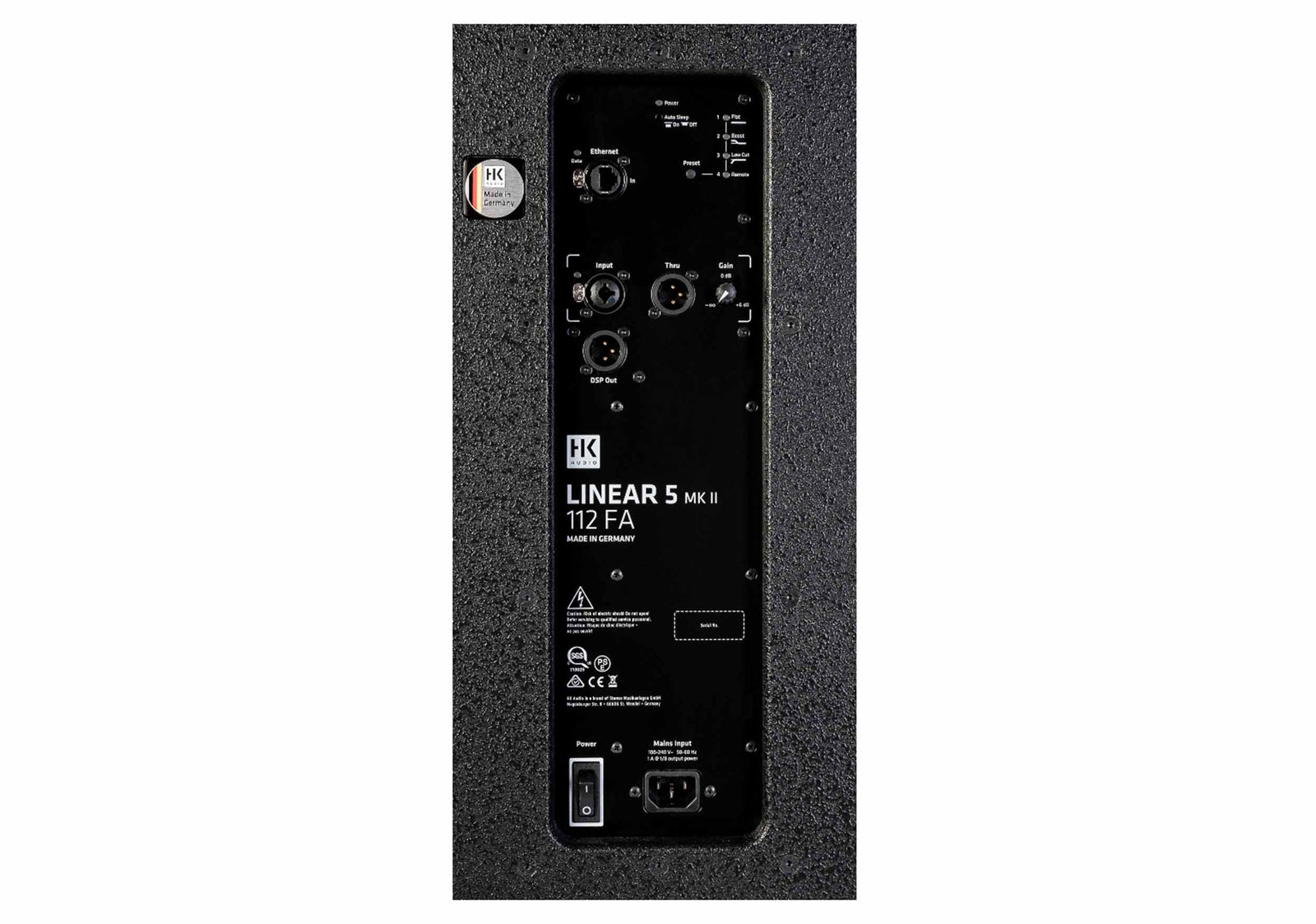 HK Audio LINEAR-5-MK2-112-FA-U, Compact 12" 1200W Bi-Amped Full-Range Loudspeaker with Advanced DSP by HK Audio