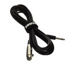 Shure Hi-Flex XLR to 1/4-Inch Phone Plug TS Microphone Cable - Pin 2 Hot by Shure