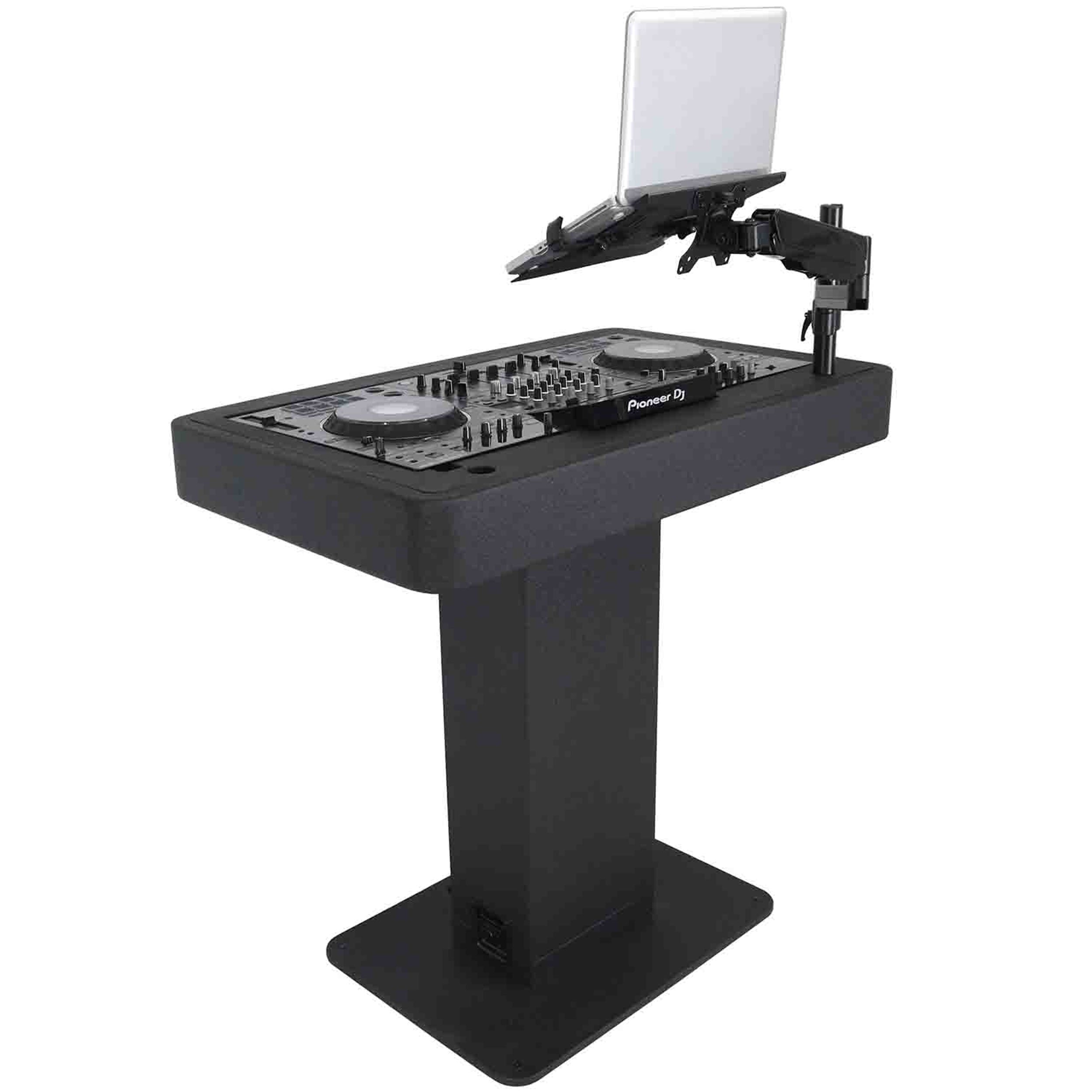 ProX XZF-DJCTBL, DJ Control Tower Podium Stand for PIONEER XDJ-XZ DDJ-1000, DDJ-SX3 RANE One - Black