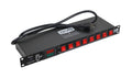 ProX X-PC8DIVO, 1U Rack Mountable 8-Way Power Distribution Center with LED Lamp and USB Port by ProX Cases