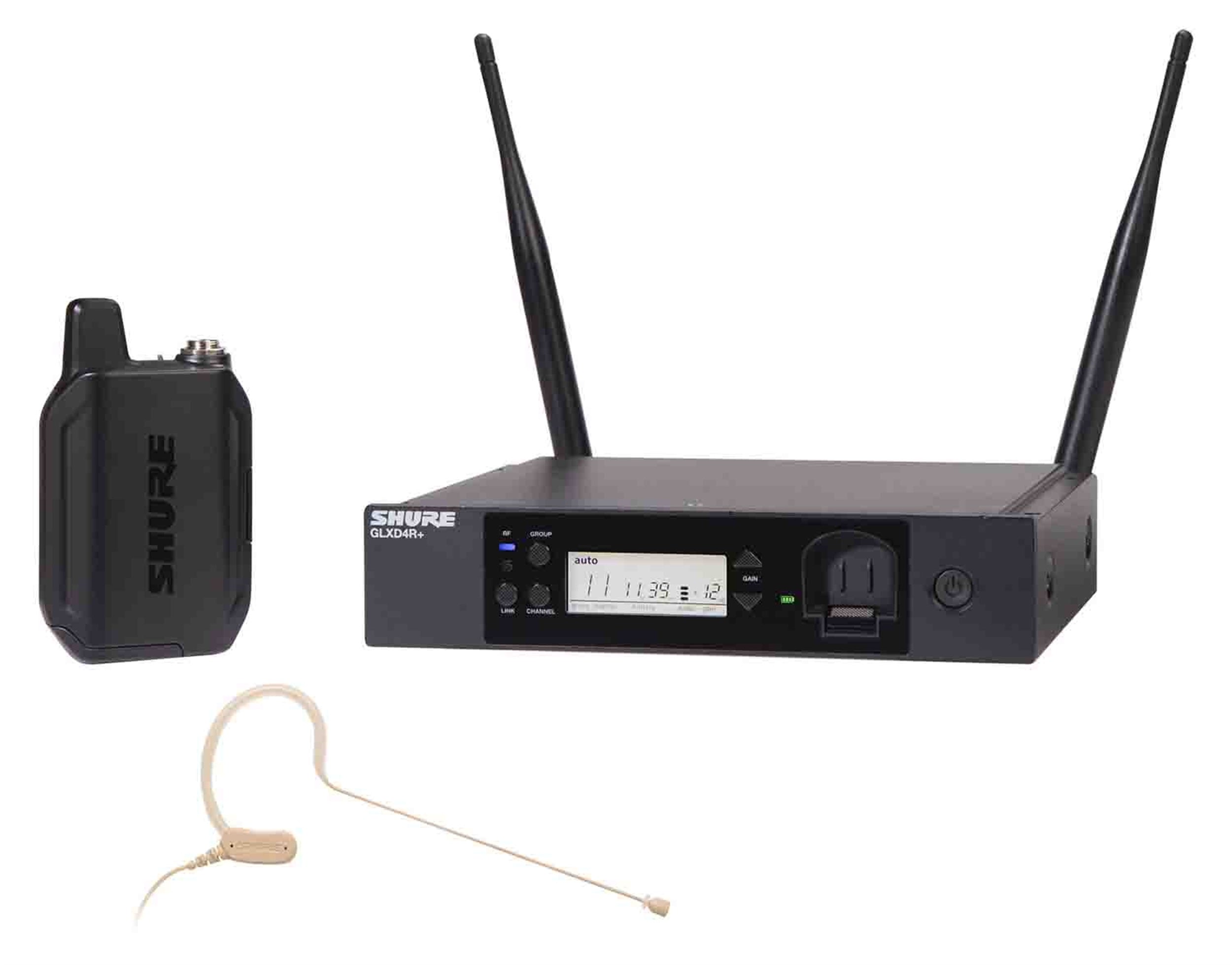 B-Stock: Shure GLXD14R+/MX53-Z3, Digital Wireless Rack System with MX153 Headset Microphone