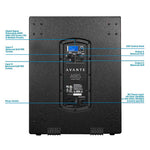 Avante A18S, Achromic Series 18-Inch Active Subwoofer - Black by Avante