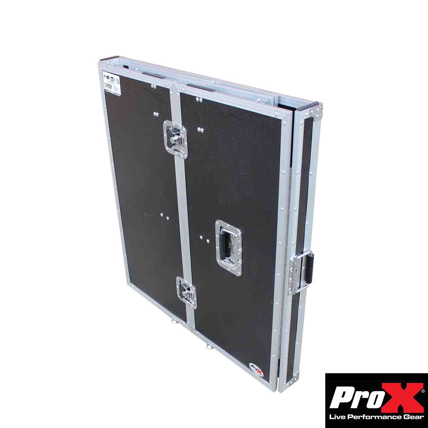 B-Stock Scratch & Dent: ProX XS-DJSTN DJ Folding Workstation Table, Fold Away with Wheels