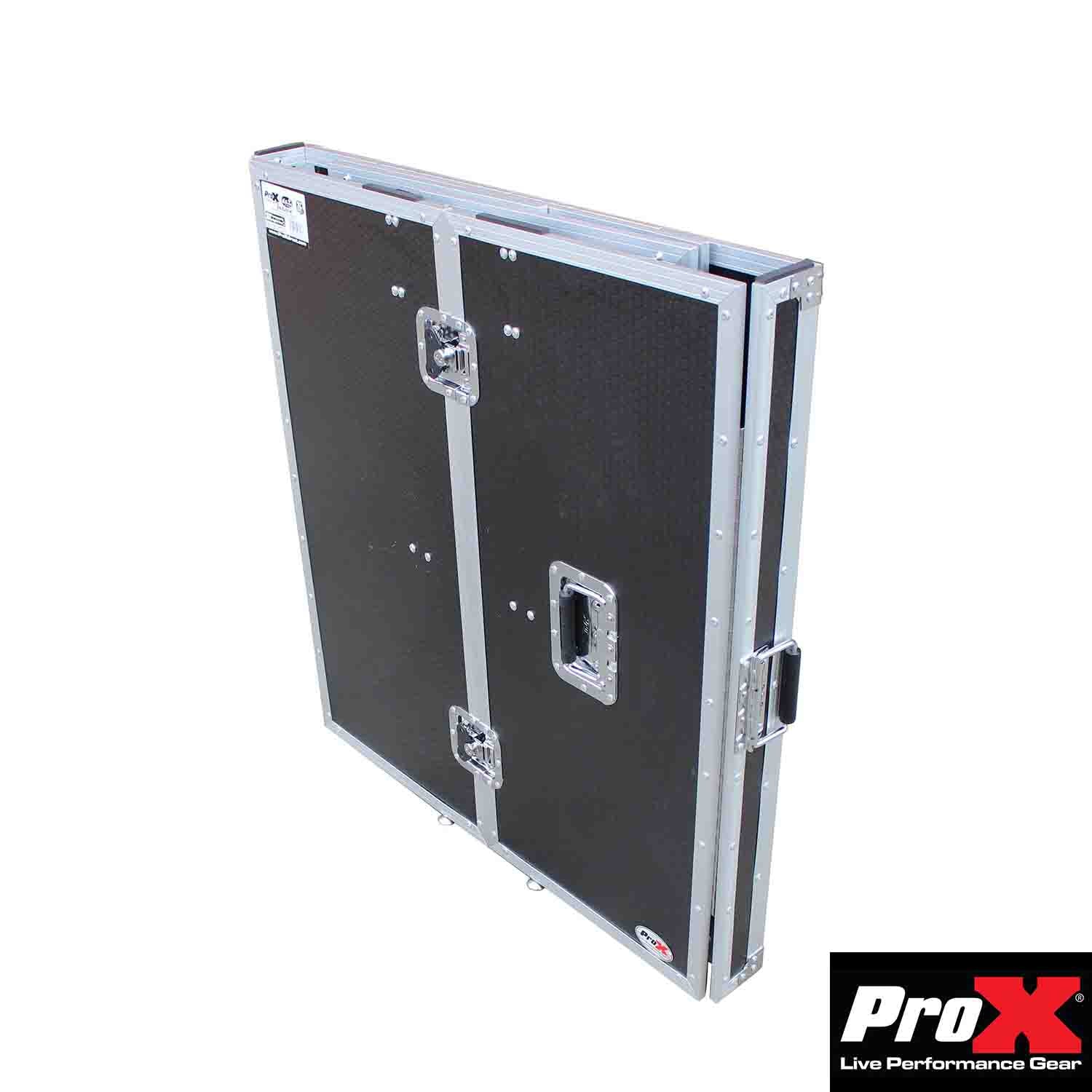 B-Stock Scratch & Dent: ProX XS-DJSTN DJ Folding Workstation Table, Fold Away with Wheels by ProX Cases