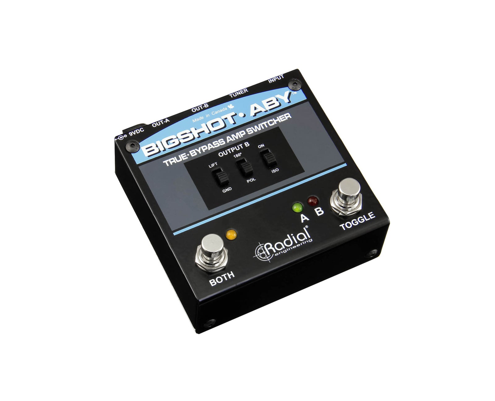 Radial Engineering BigShot ABY, True-Bypass Amp Switcher with LED Indicators by Radial Engineering