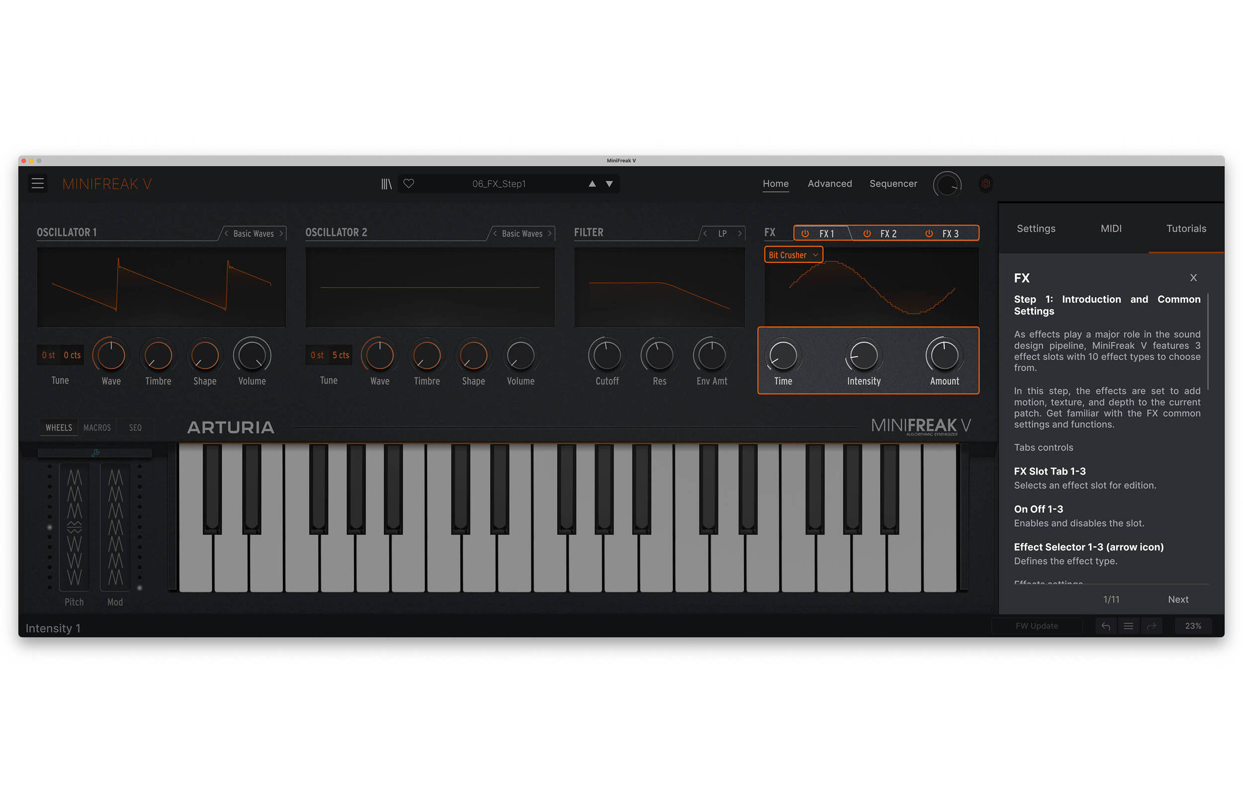 Arturia MiniFreak 37-key Polyphonic Hybrid Synthesizer