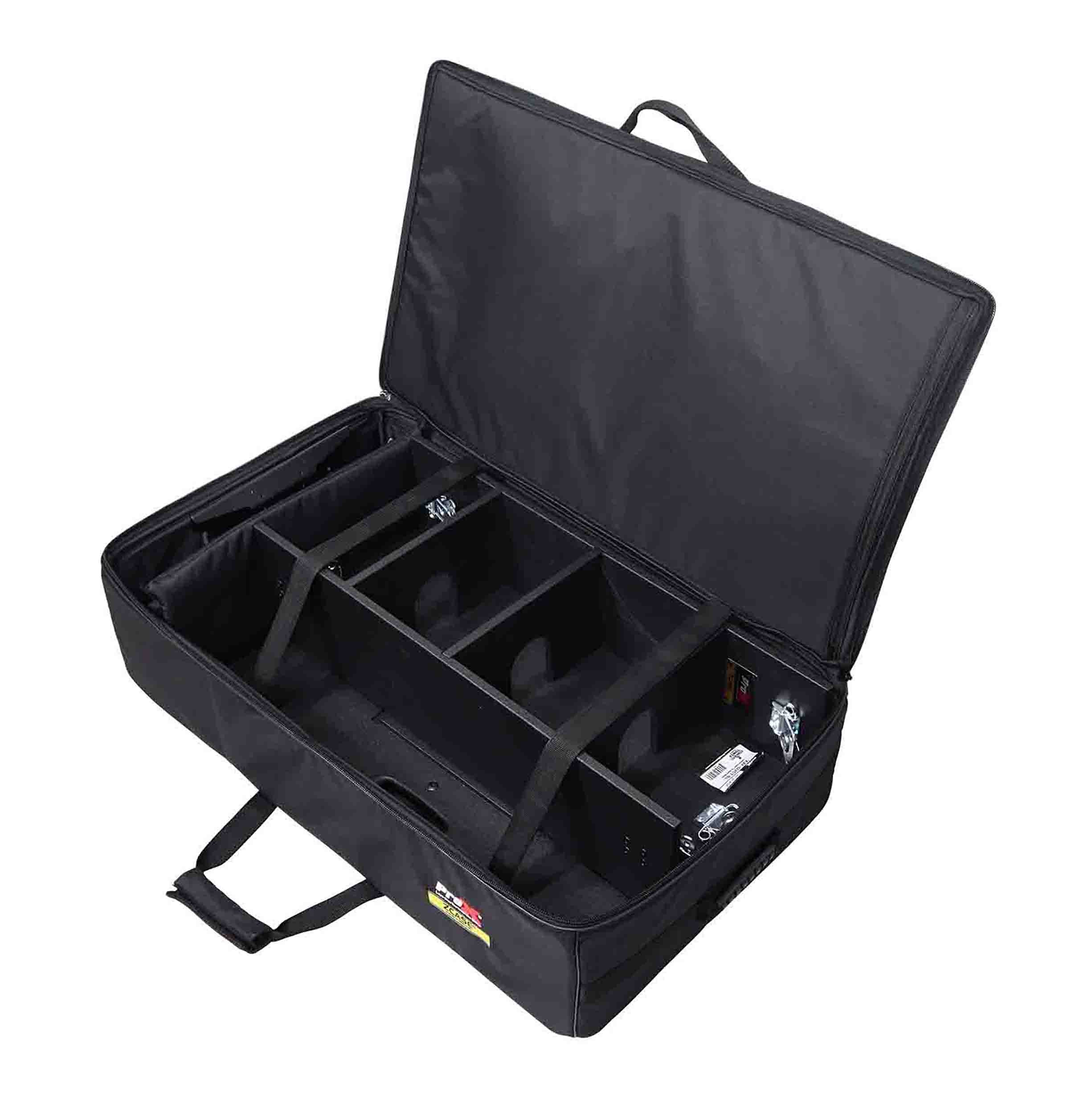 ProX XZFDJCTBLBAG DJ Control Tower Podium Stand Package with Bag - Black by ProX Cases
