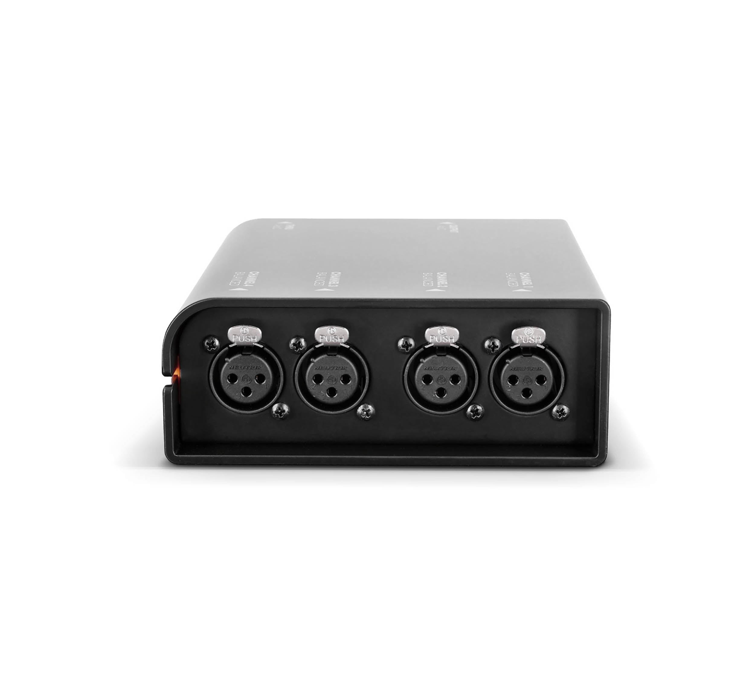Palmer AoC Box XLRf Audio Over Cat Box from etherCON to 4 x XLR Female by Palmer