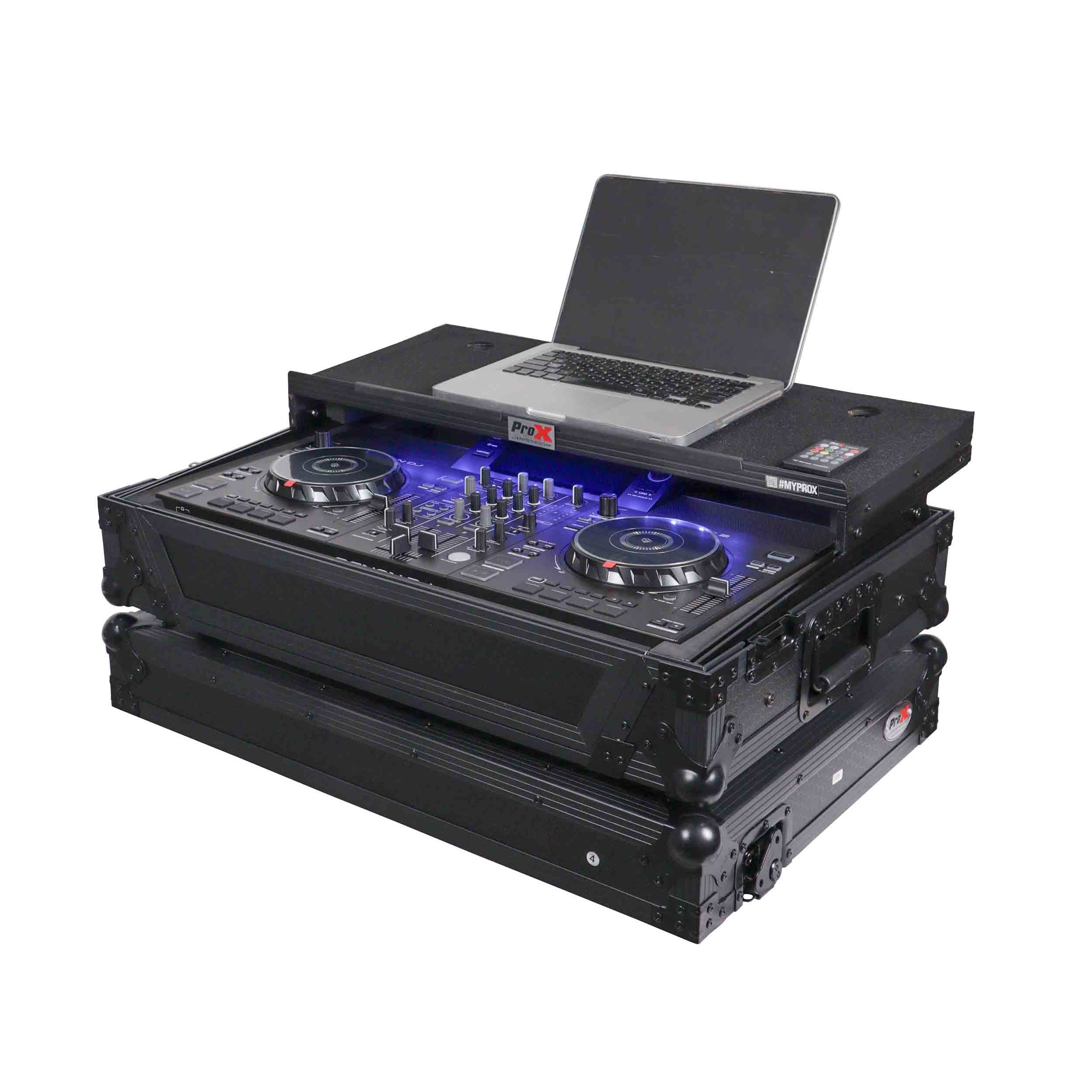 ProX XS-SCLIVE2 LTBL LED, ATA Flight Style Road Case for Denon SC Live 2 Controller - Black by ProX Cases