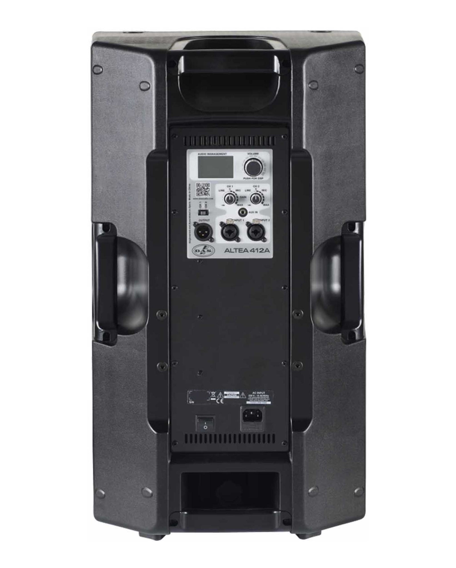 DAS Audio 412ACVR12MIC25TIE 12-Inch Powered Speaker DJ Package with Cover and Cable by DAS Audio