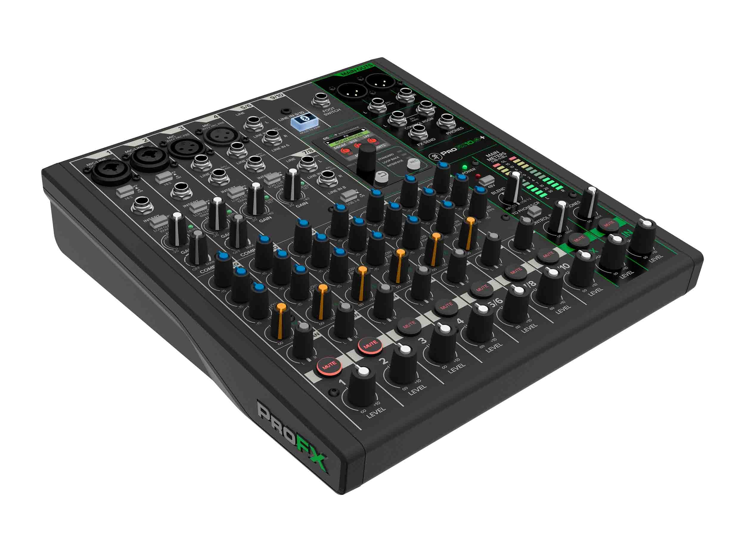 Mackie ProFX10v3+, 10-Channel Analog Mixer with Enhanced FX, USB Recording Modes and Bluetooth by Mackie