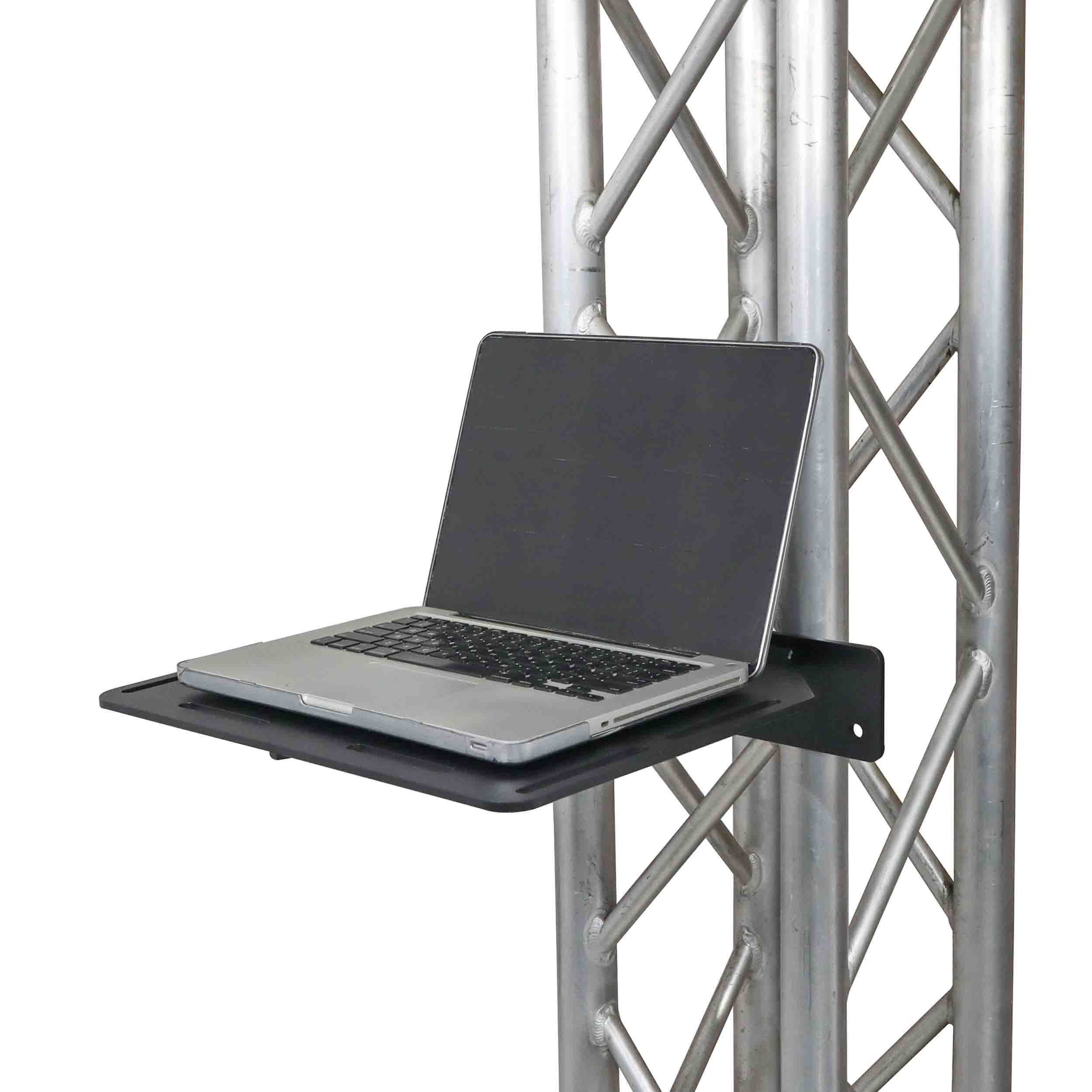ProX XT-SHELFBLK, Aluminum Truss Shelf with Dual O-Style Pro Clamps 14"x16" Shelf Space - Black by ProX Cases
