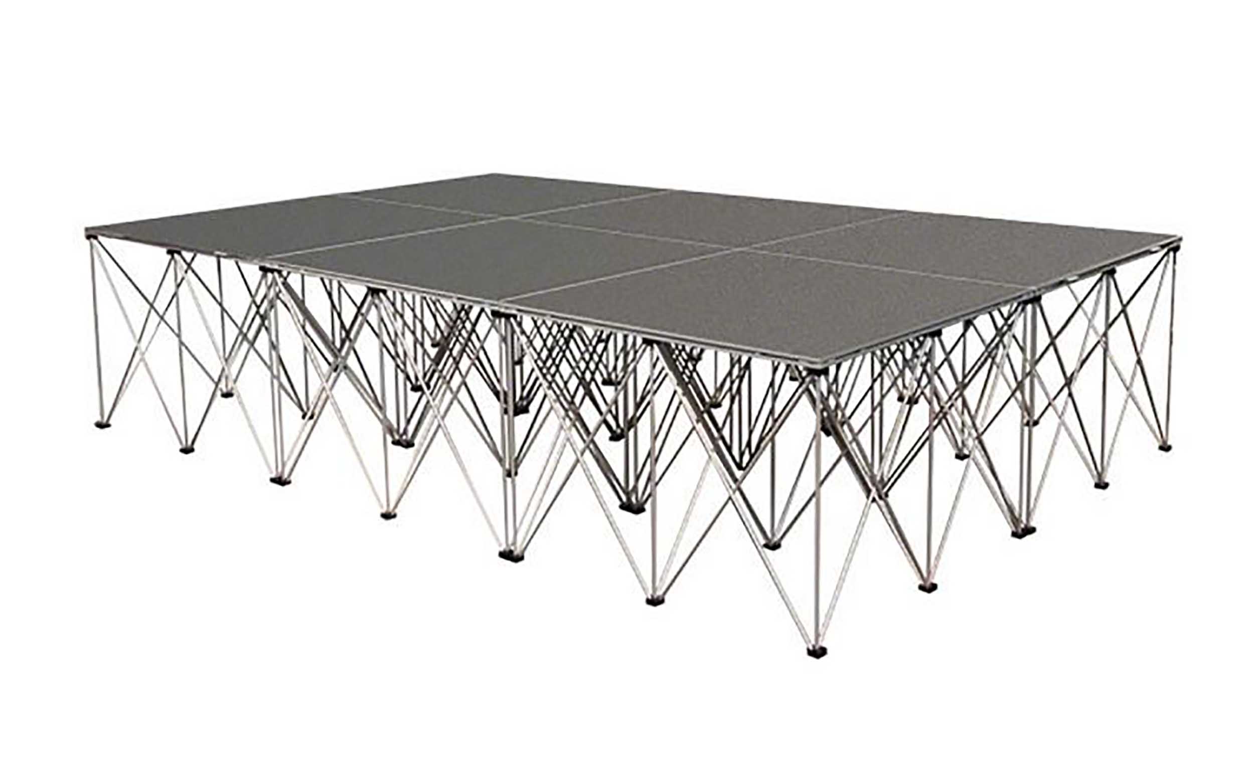 IntelliStage ISTAGE12832T, 12FT x 8FT x 32" High Complete Stage System in TuffCoat Finish by IntelliStage