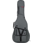Gator Cases GT-ACOUSTIC-GRY Transit Series Acoustic Guitar Gig Bag with Light Grey Exterior by Gator Cases