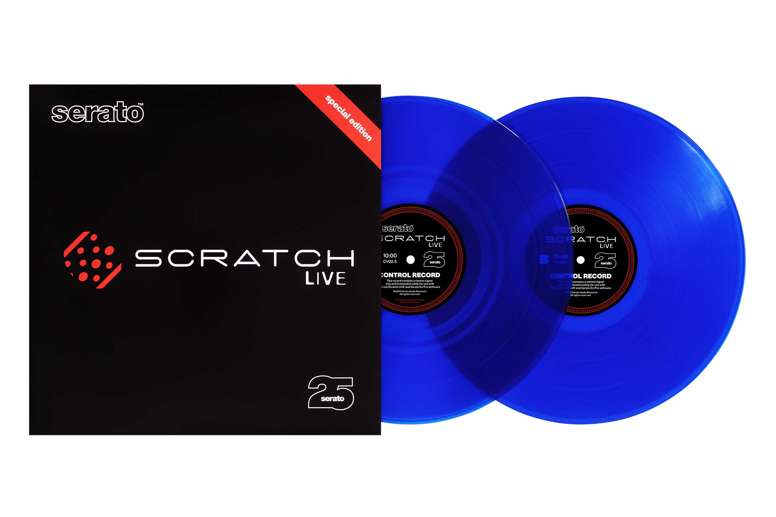 Serato SCV-SP-ANN-25, 25th Anniversary Scratch Live Control Vinyl - Bl