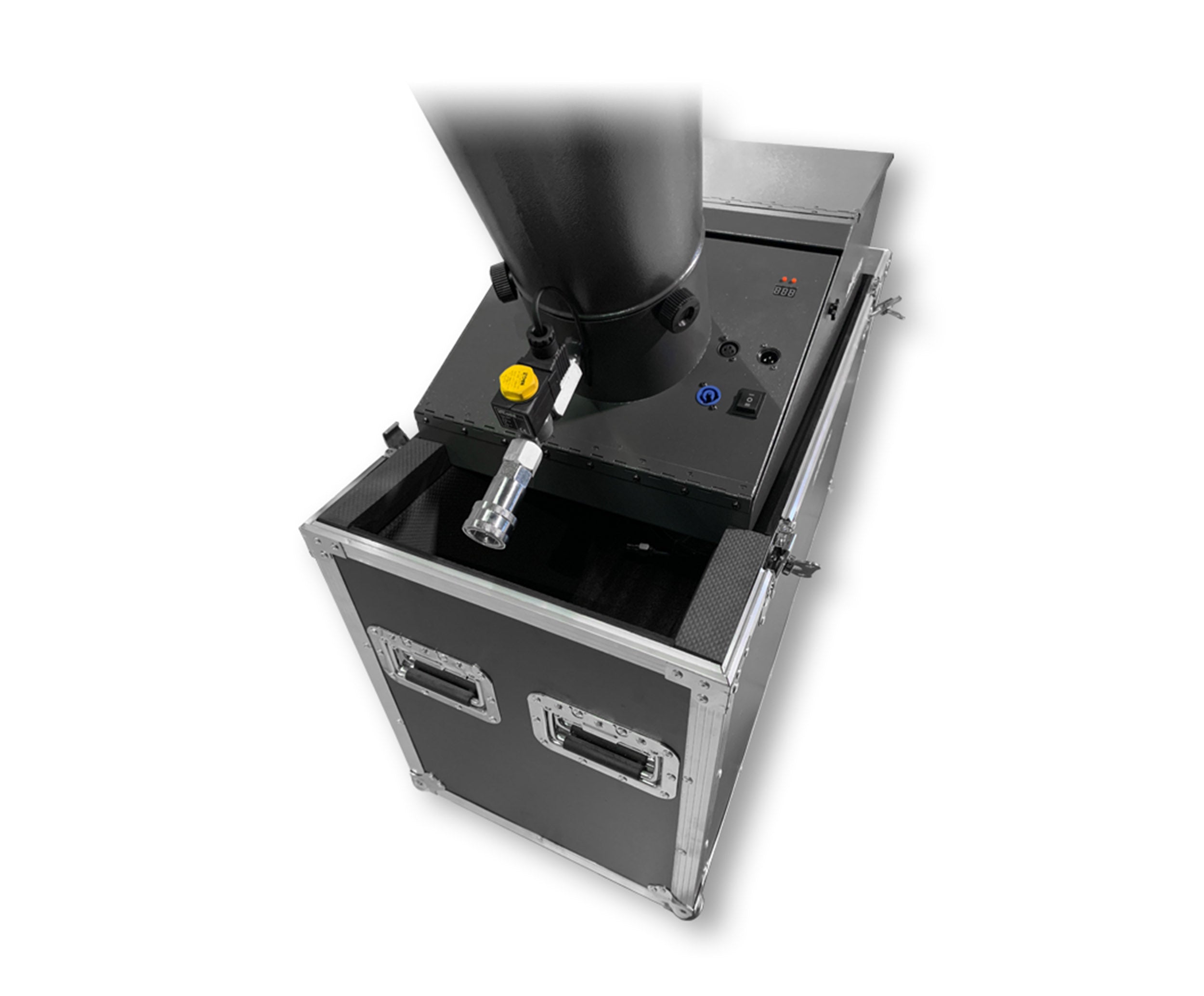 Acue Lighting Large Confetti Cannon w/DMX, CO2 Powered Large DMX Confetti Cannon with Road Case by Acue Lighting