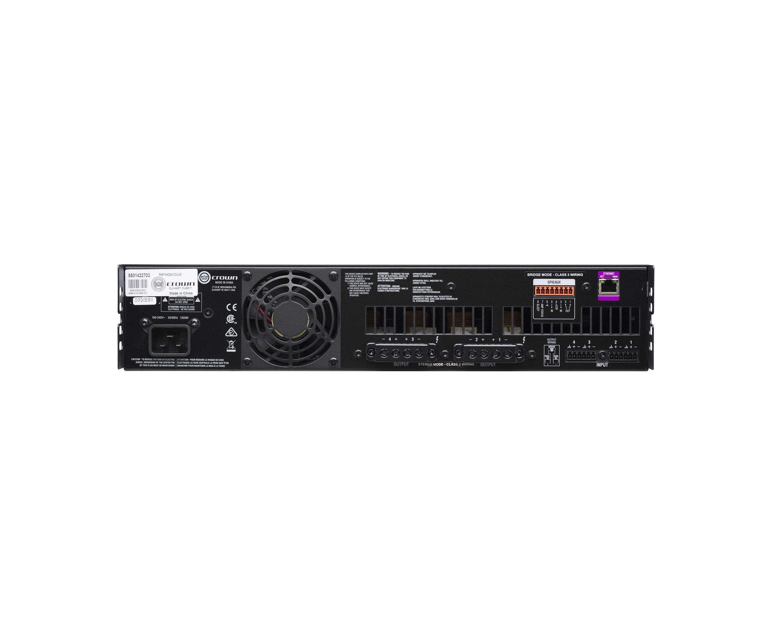 Crown CDi4X1200 4-Channel DriveCore Series Power Amplifier - 1200W by Crown