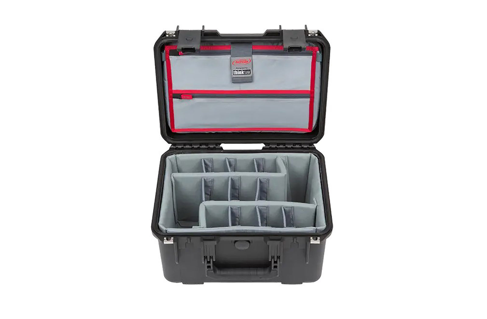 SKB Cases 3i-1510-9DL, iSeries Waterproof Utility Case with Foam Dividers and Lid Organizer - Black by SKB Cases