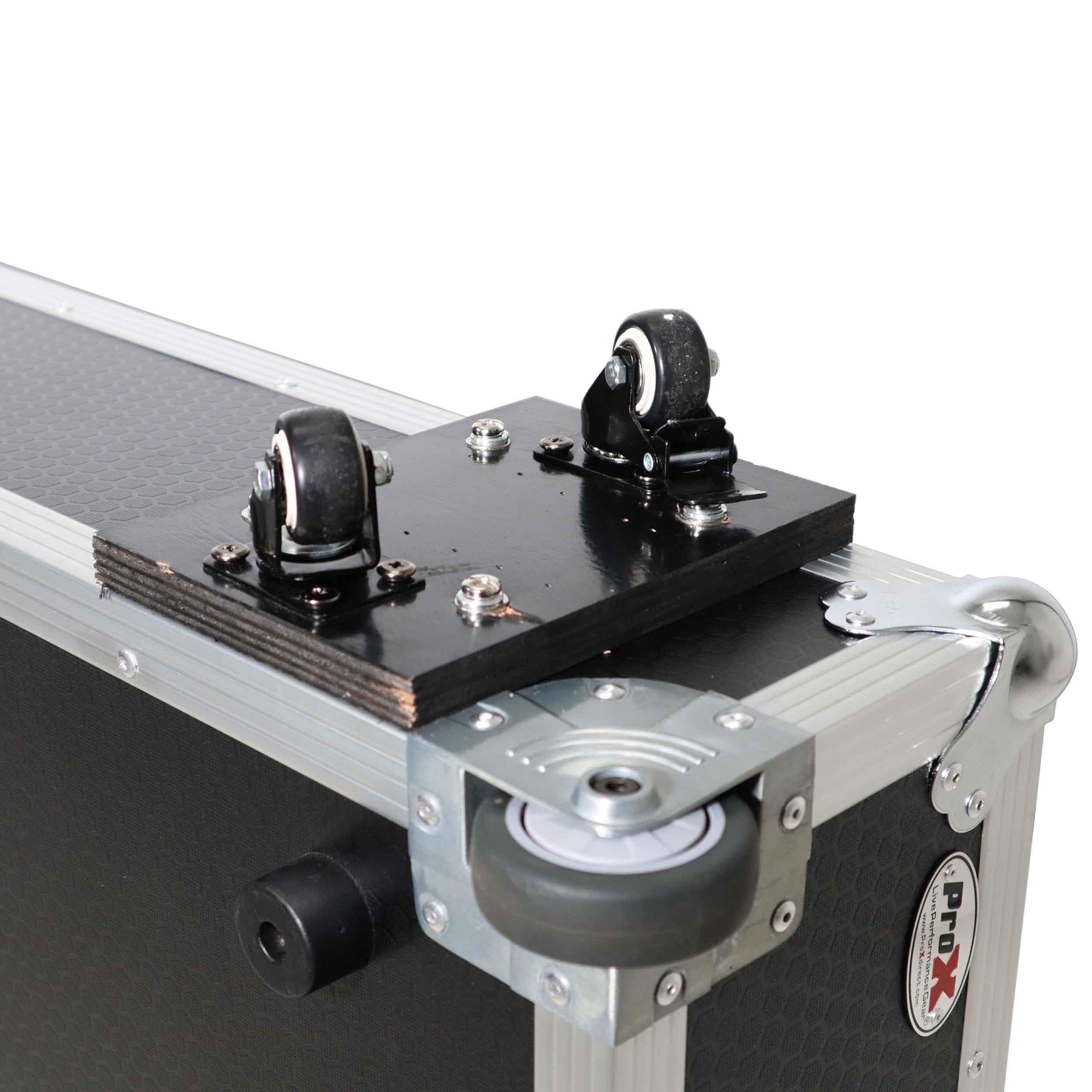 ProX XS-TV4350W, ATA Flight Style Road Case for 43" to 50" LED TV with Wheels and Foam Blocks by ProX Cases