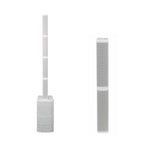 dB Technologies ES1203WDP Portable Stereo Sound System DJ Package with Design Pole - White by DB Technologies