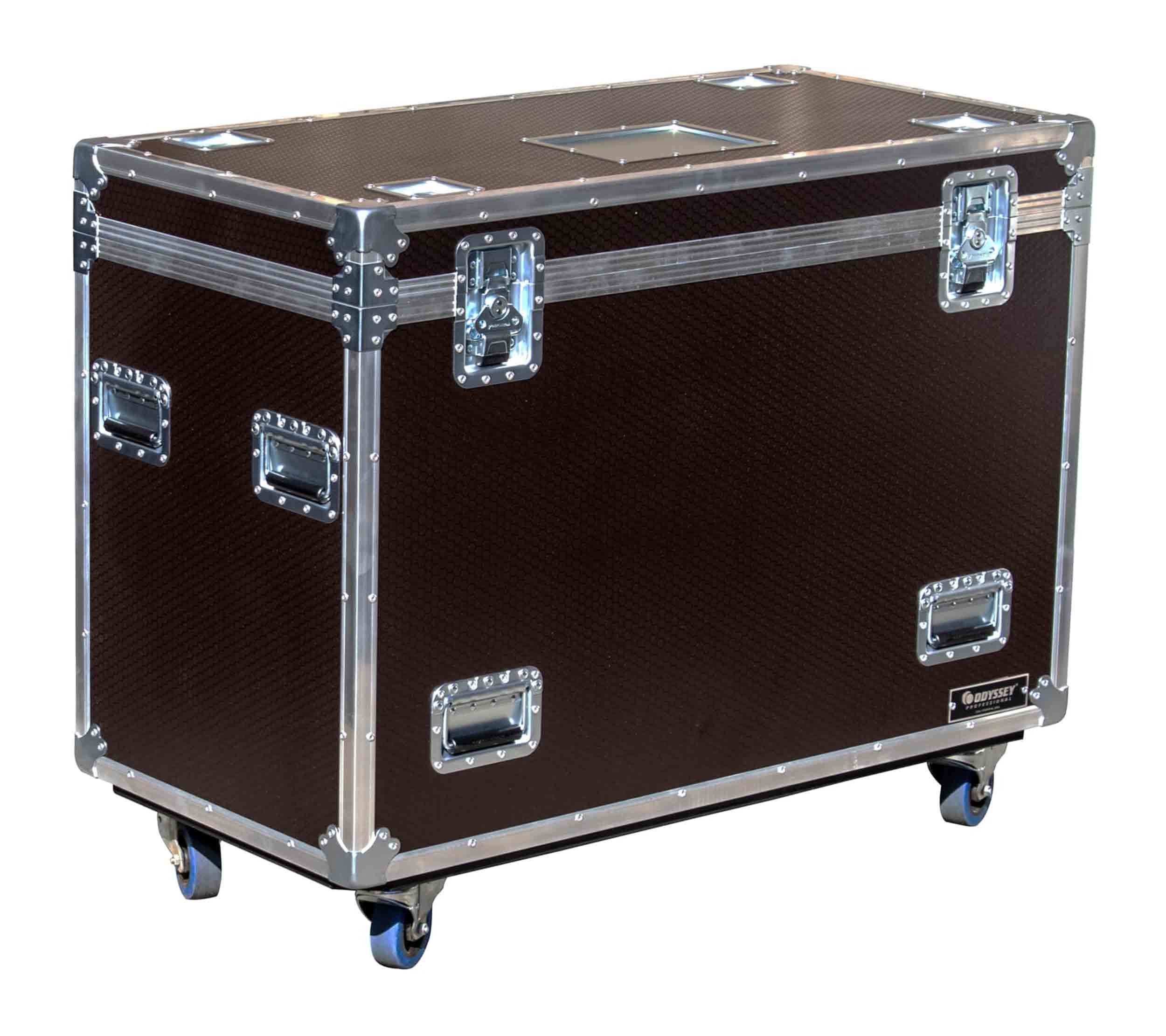 Odyssey OPT452236WBRN, Professional Brown Hex Board Utility Tour Trunk Case with Caster Wheels by Odyssey