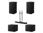 Pioneer DJ XPRS Active Subwoofers Package with Gator ID Speaker Sub Pole with Carry Bag by Pioneer DJ
