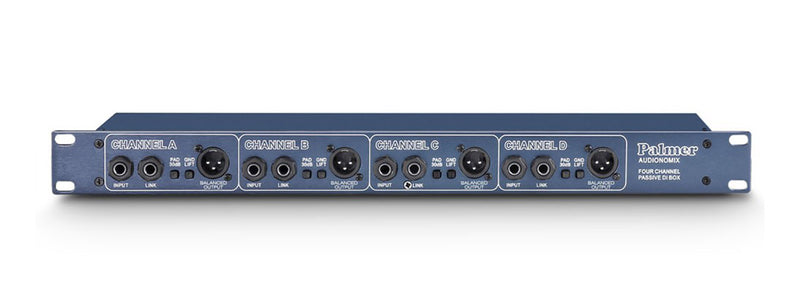 Palmer PAN 03 PASS 19" Passive Four-Channel DI Box by Palmer