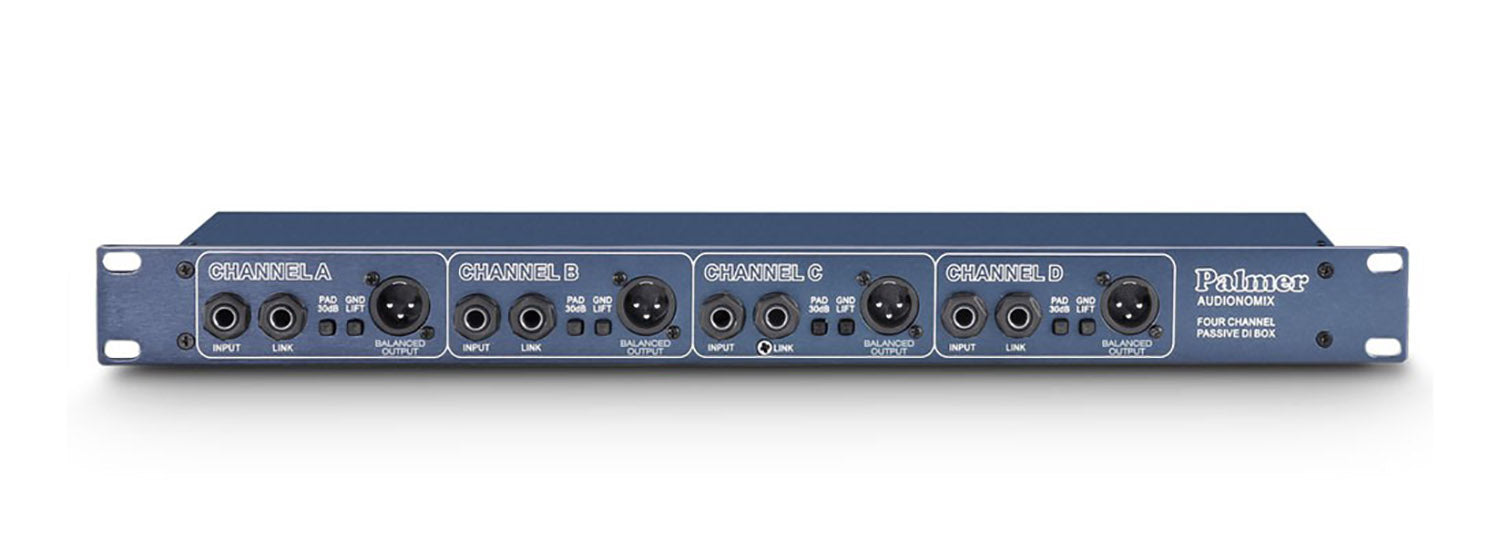 Palmer PAN 03 PASS 19" Passive Four-Channel DI Box by Palmer