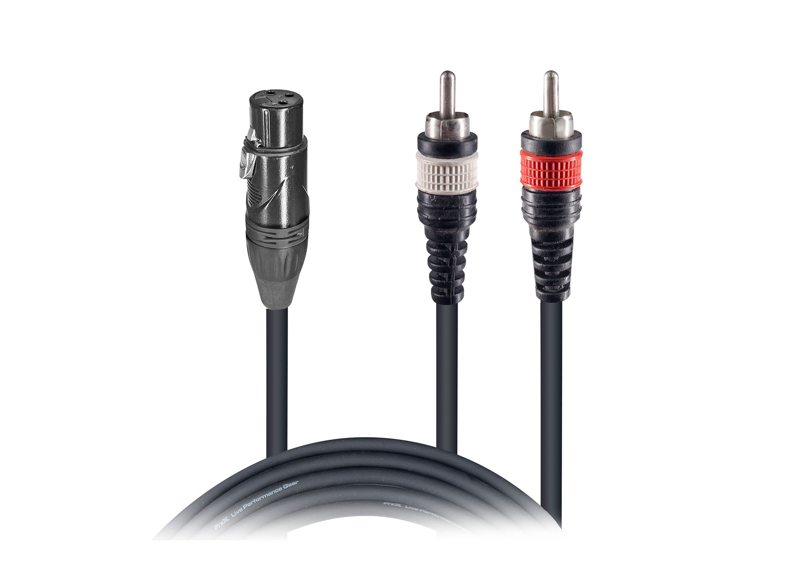 ProX XC-XFYRCA10, XLR Female to Dual RCA Male Y-Cable - 10 Feet by ProX Cases