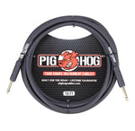 Pig Hog PH10, 1/4" to 1/4" 8MM Instrument Cable - 10 Ft by PigHog