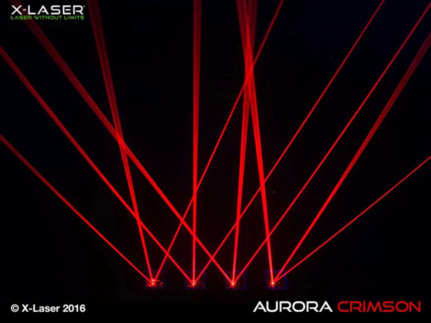 B-Stock: X-Laser Aurora Crimson Quad Aperture Red Liquid Sky and Aerial Effects Laser - 800MW by X-Laser