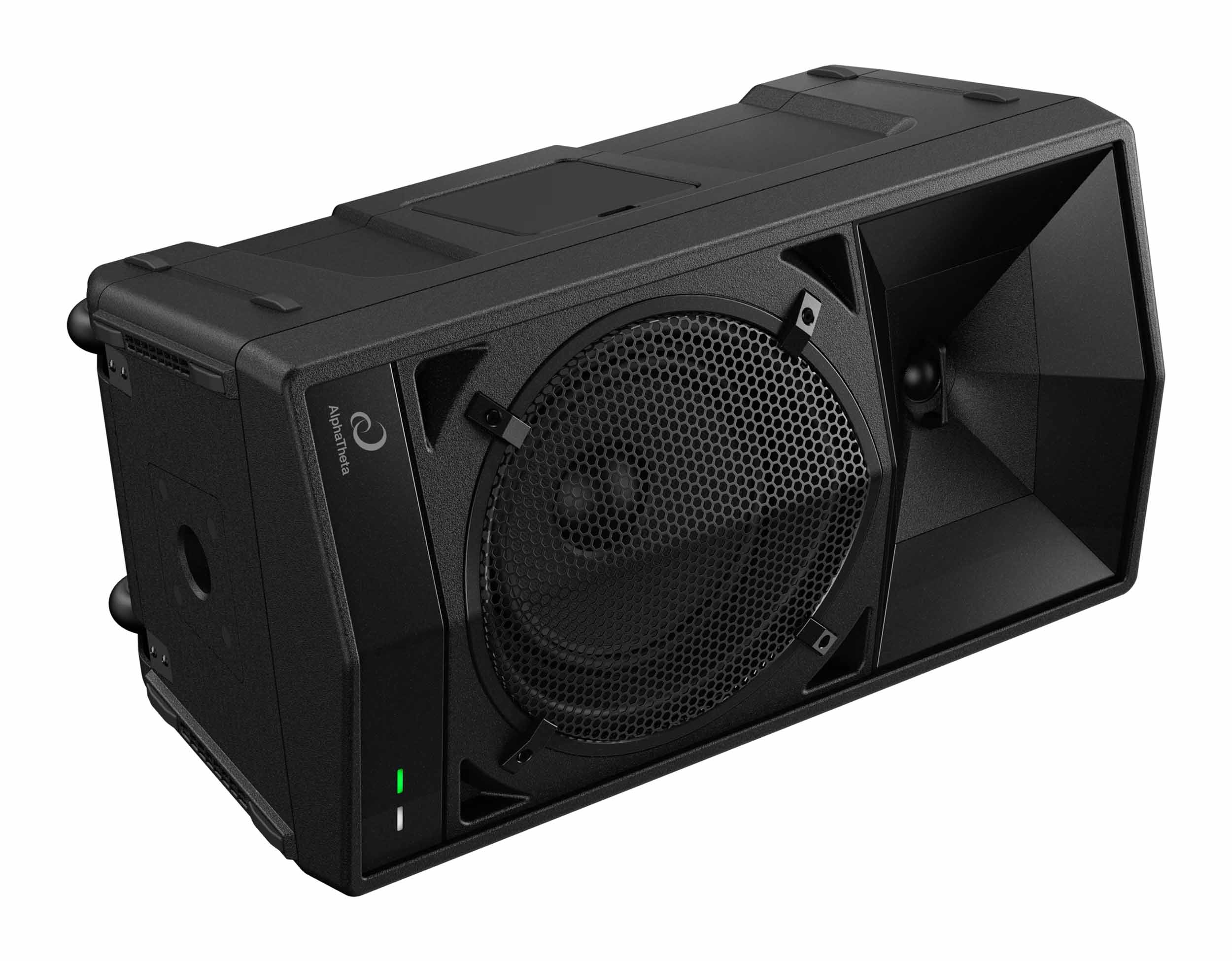 Open Box: Alpha Theta Wave-Eight, 8-Inch Portable DJ Speaker with Sonic Link - Black