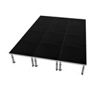 ProX XSU-12X16PKG, Stage One 12' x 16' Ft. Portable Stage Package - Includes 12x Units with Telescoping 16-22" Adjustable Legs by ProX Cases