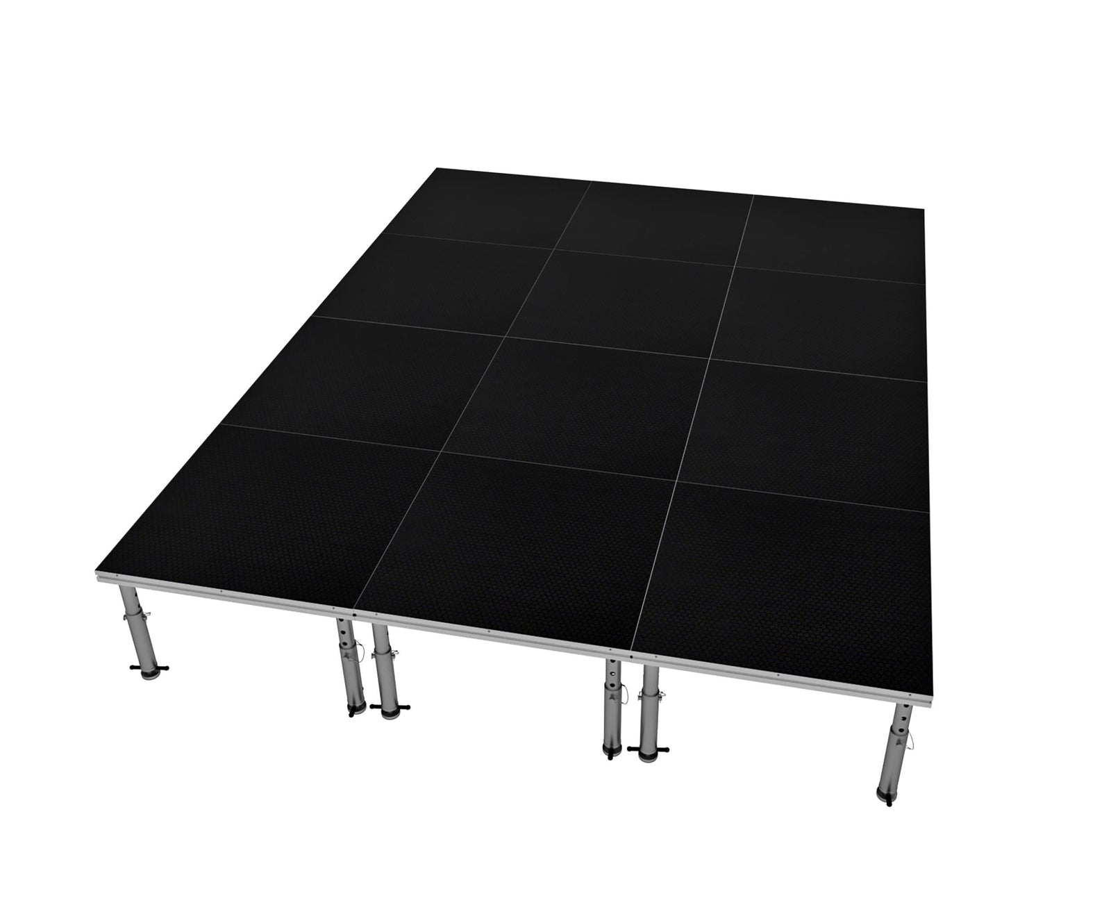 ProX XSU-12X16PKG, Stage One 12' x 16' Ft. Portable Stage Package - Includes 12x Units with Telescoping 16-22" Adjustable Legs by ProX Cases