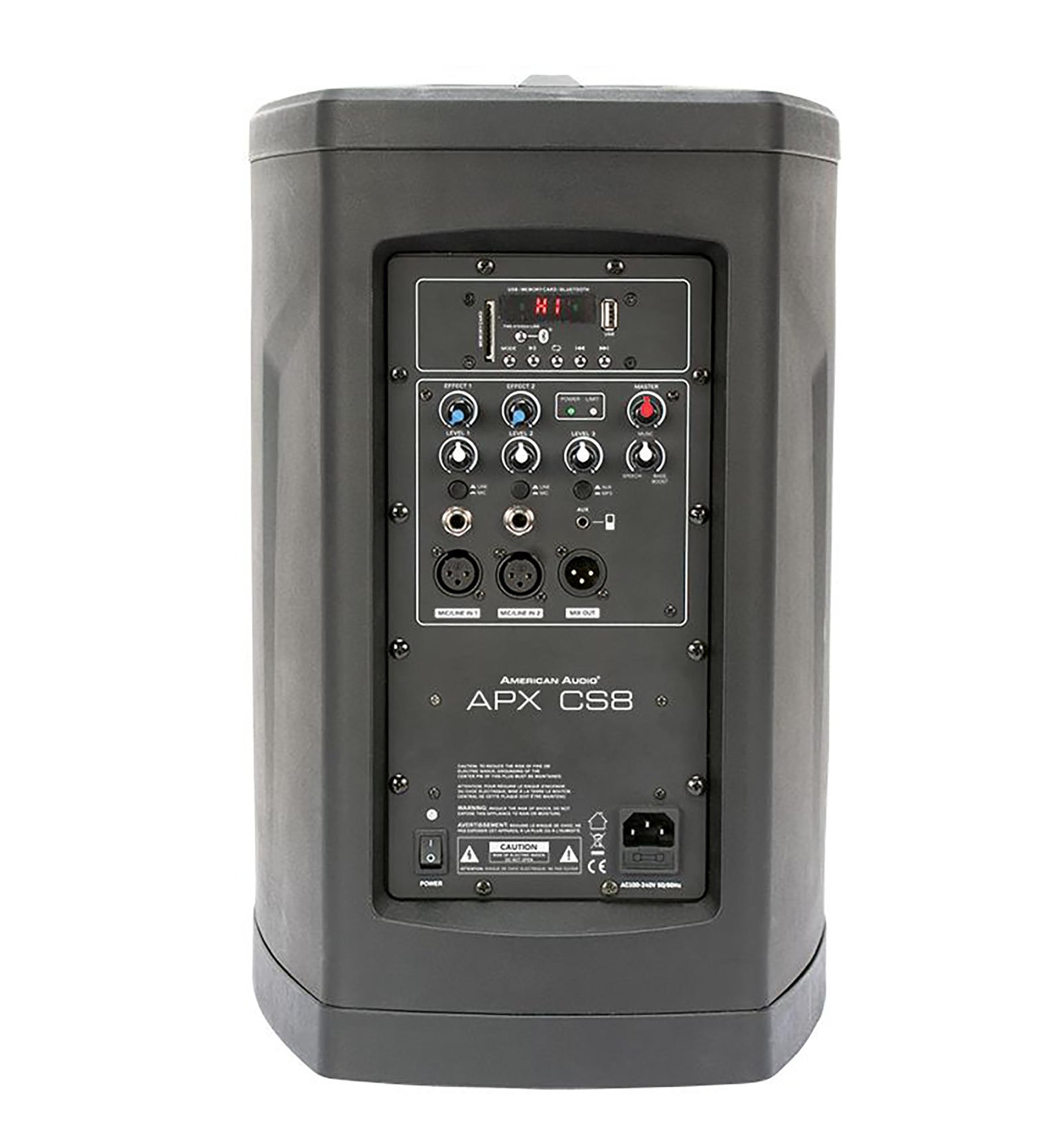American Audio APX CS8, AC Powered PA System with Class-D Amplifier and Bluetooth TWS - Black by American Audio