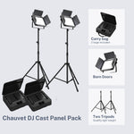 Chauvet DJ Cast Panel Pack, Complete Lighting Solution for Vlogging by Chauvet DJ