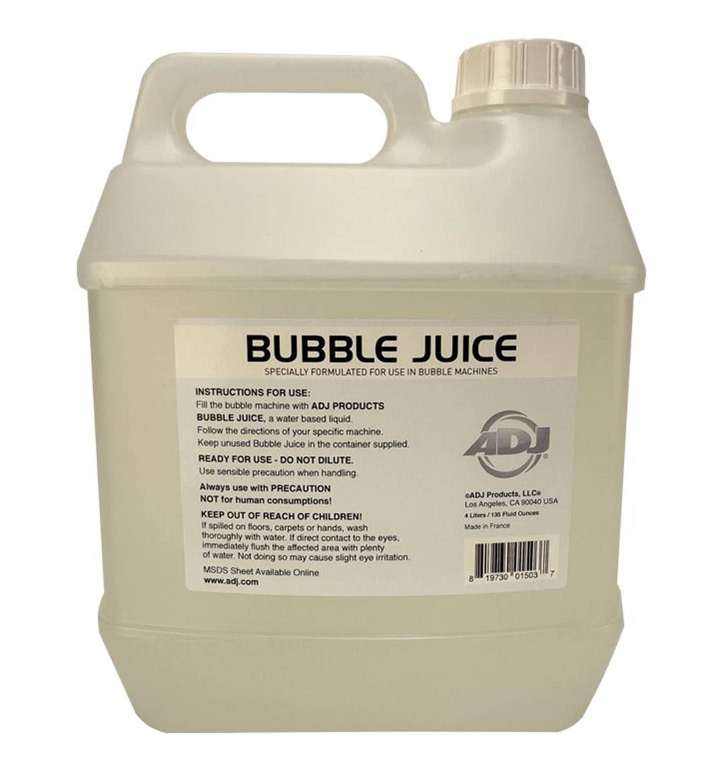 ADJ BUB/G, Bubble Juice - 1 Gallon by ADJ