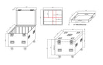 ProX XS-UTL243030WMK2 X4 DJ Package Heavy-Duty Truck Pack Utility Flight Case W-Divider and Tray Kit by ProX Cases