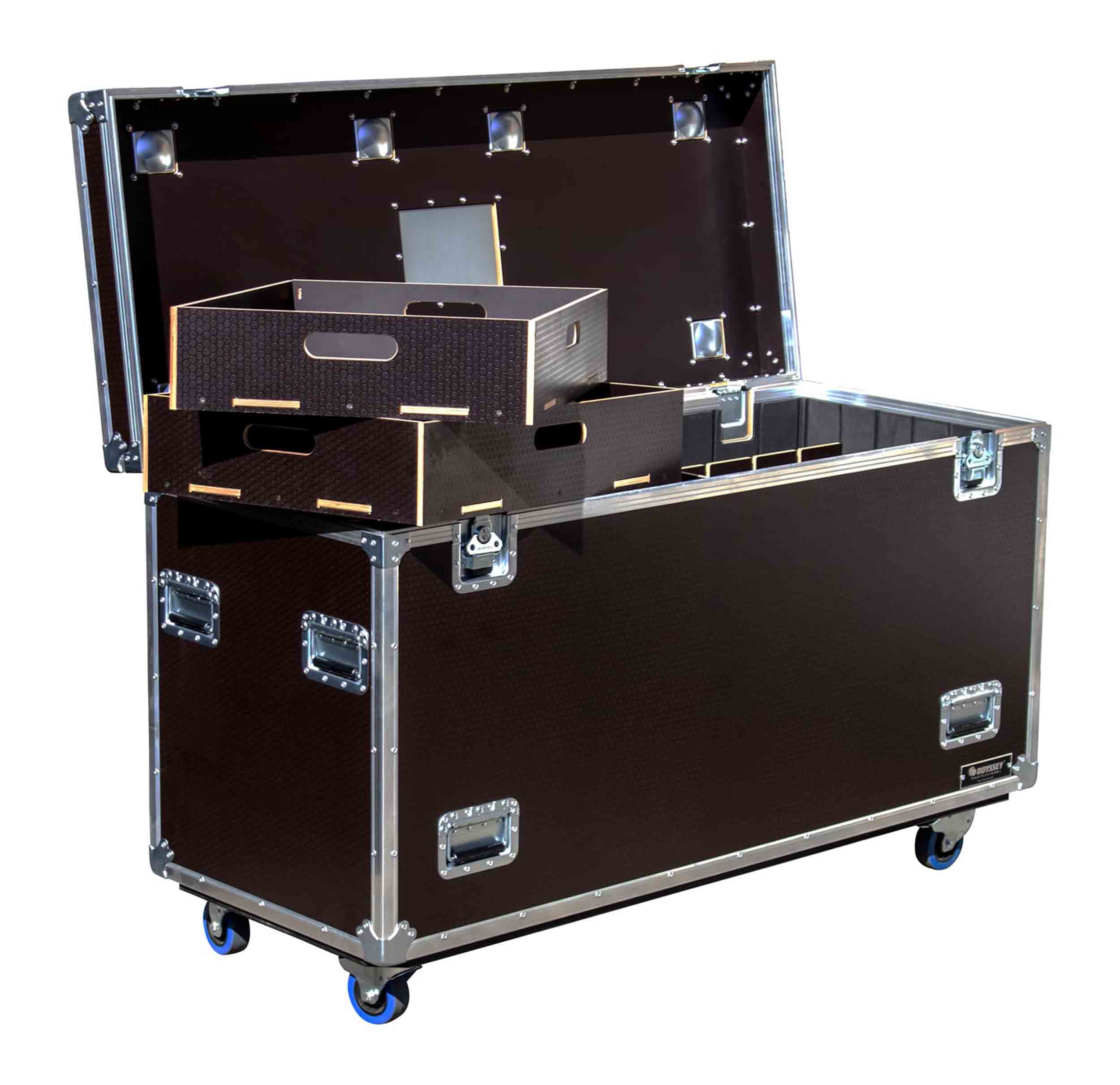 Odyssey OPT602430WBRN, Professional Brown Hex Board Utility Tour Trunk Case with Caster Wheels by Odyssey
