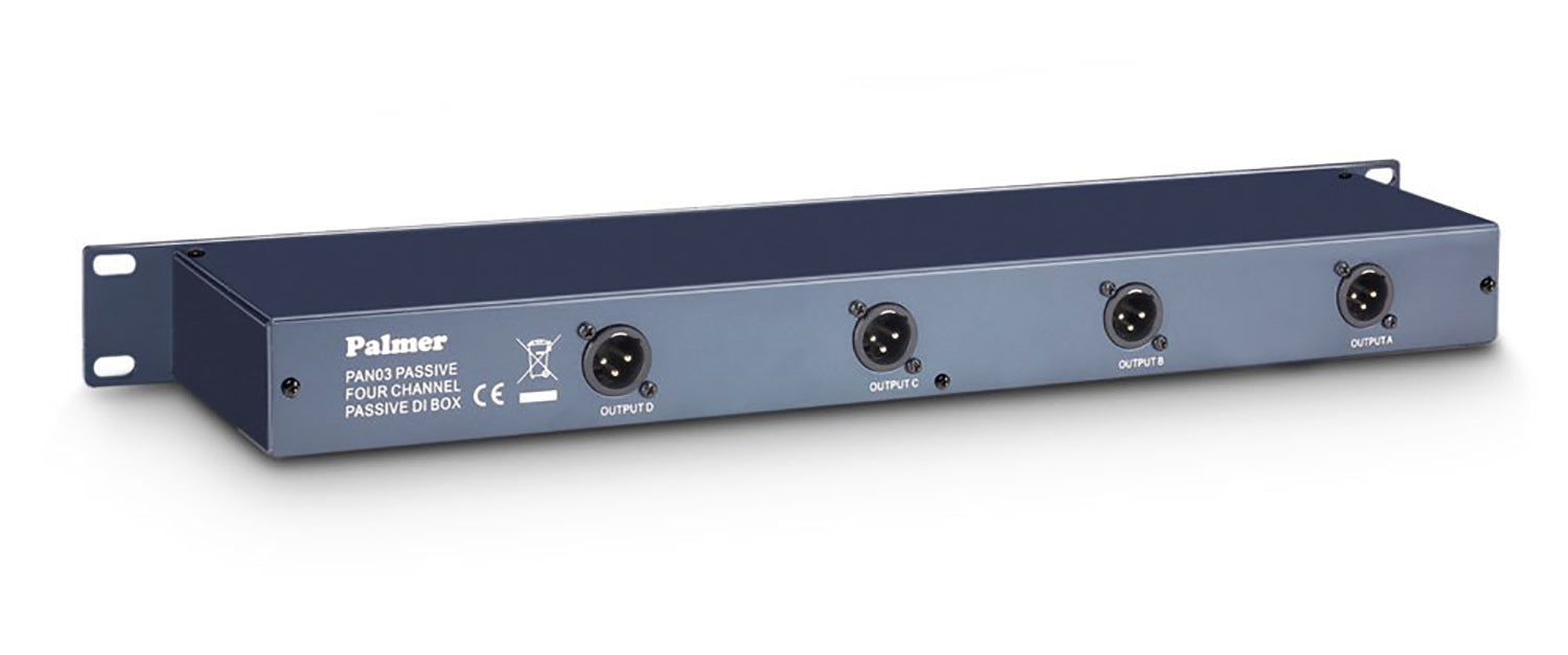 Palmer PAN 03 PASS 19" Passive Four-Channel DI Box by Palmer