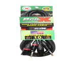 ProX XC-DSXM10, Balanced Dual 1/4" TRS-M to Dual XLR3-M High Performance Audio Cable - 10 Ft by ProX Cases